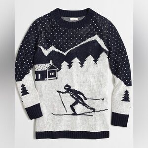 J.Crew Alps Skiing Winter Merino Wool Sweater stop